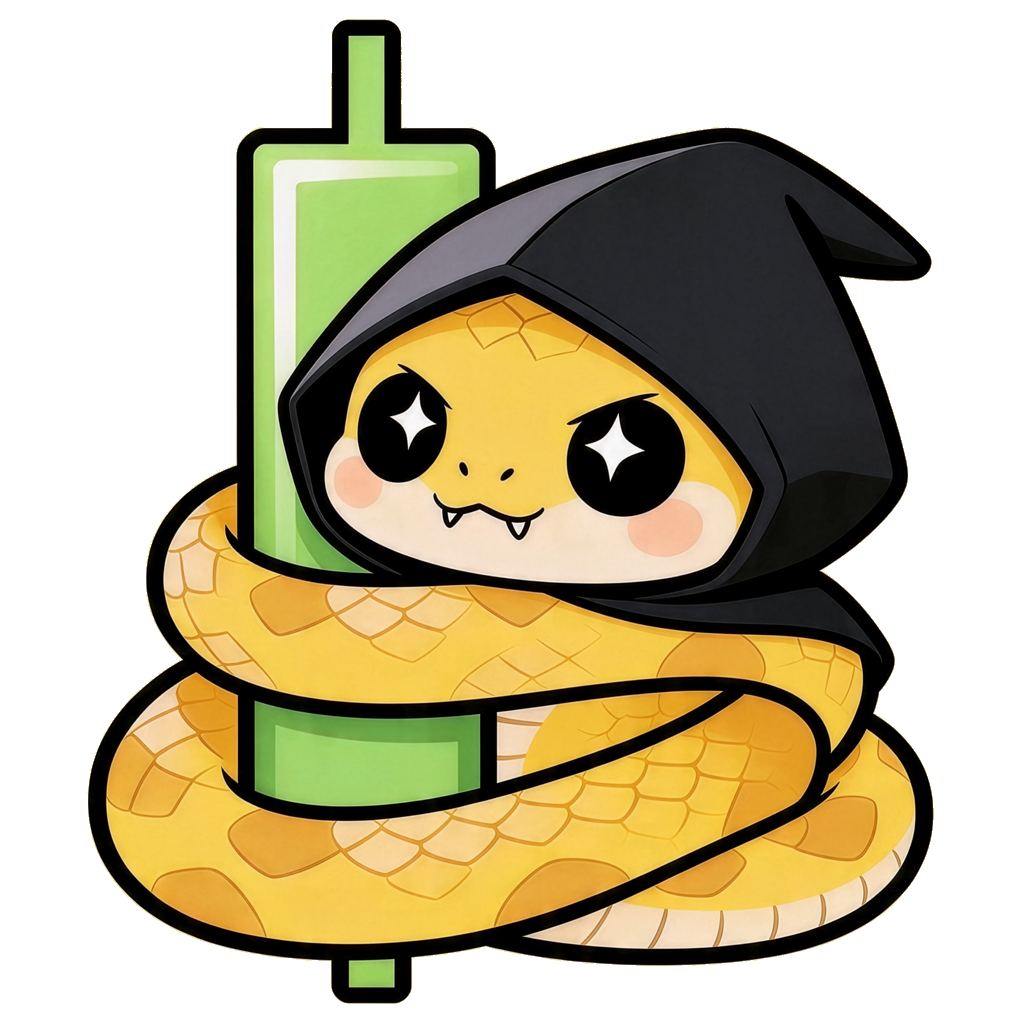 $SQUEEZE snake squeezing a green candle